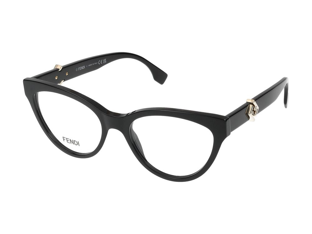 Maison Fendi FE50134I Cat-Eye Acetate Eyeglasses — Black