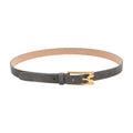 Victoria Beckham Calfskin Leather Belt — Gray