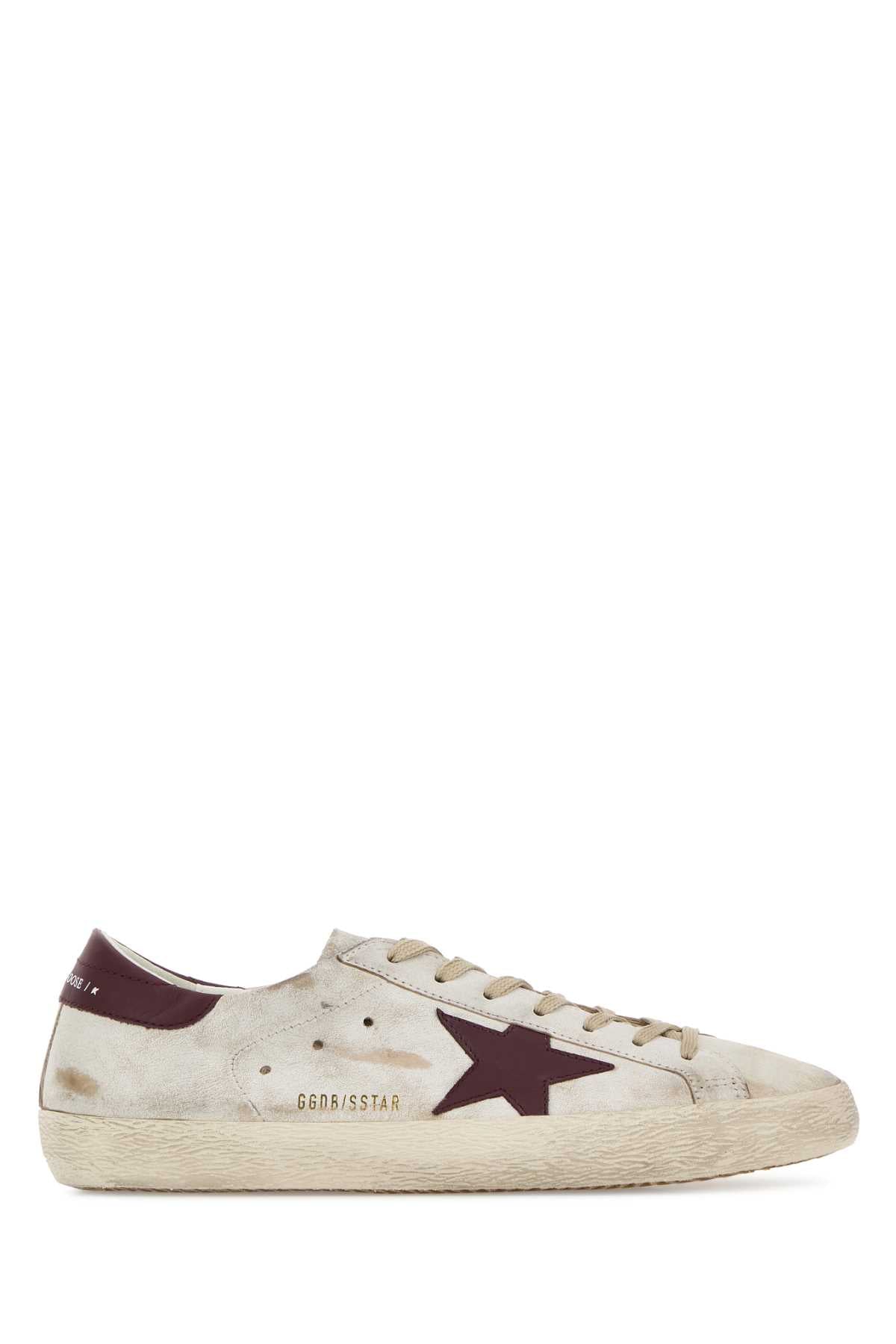 Golden Goose Deluxe Brand Star-Appliqué Leather Sneaker — White