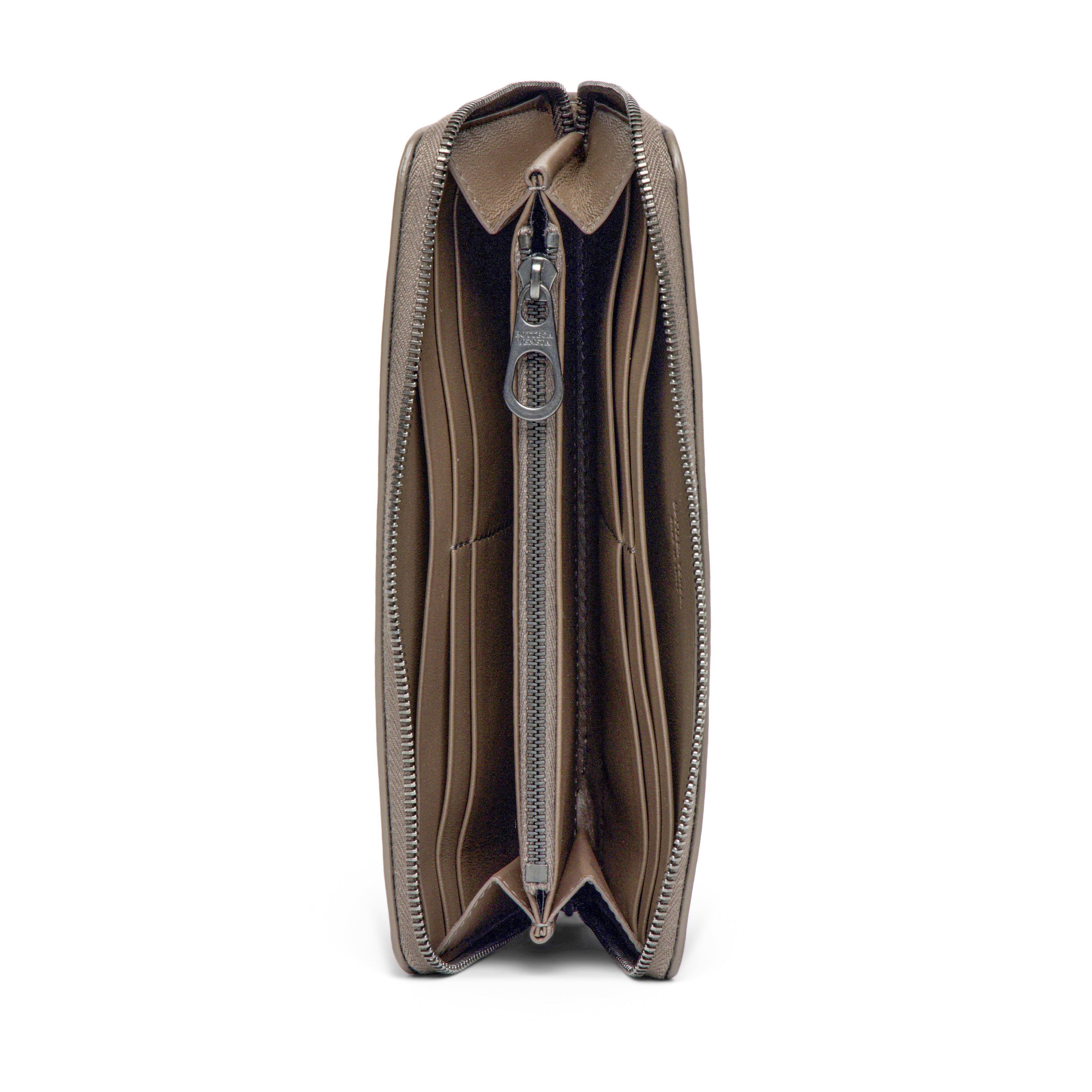 Bottega Veneta Intrecciato Leather Wallet — Brown