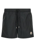 Moncler Polyamide Swim Shorts — Black