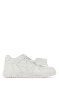 Off-White Leather Low-Top Sneaker — White