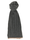 Brunello Cucinelli Pure Cashmere Scarf — Gray