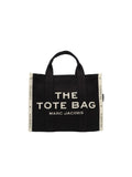 Marc Jacobs Logo-Print Cotton Canvas Tote Bag — Black