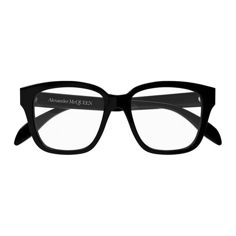 Alexander McQueen AM0333O002 Square-Frame Eyeglasses — Black