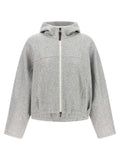 Brunello Cucinelli Cotton-Cashmere Blend Hoodie — Gray