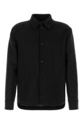 Jil Sander Wool Overshirt Jacket — Black
