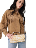 Bolso con asa superior Kirsten — Beige