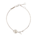 AMI Paris Hammered Metal Bracelet — Silver