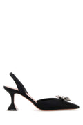 Amina Muaddi Rosie Sling Slingback Heel — Black