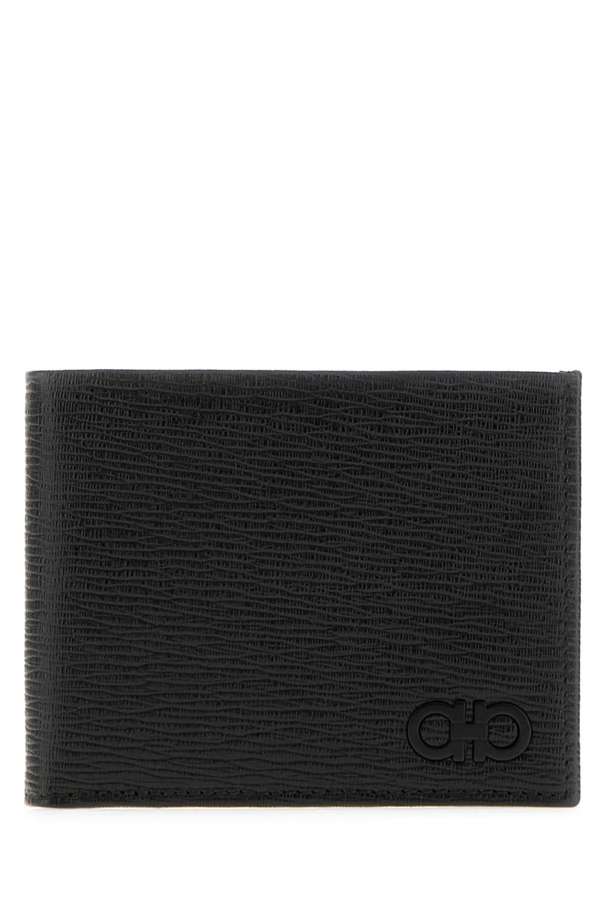 Ferragamo Ganc Wallet — Black