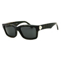 Burberry BE4443412587 Check Rectangle Sunglasses — Black