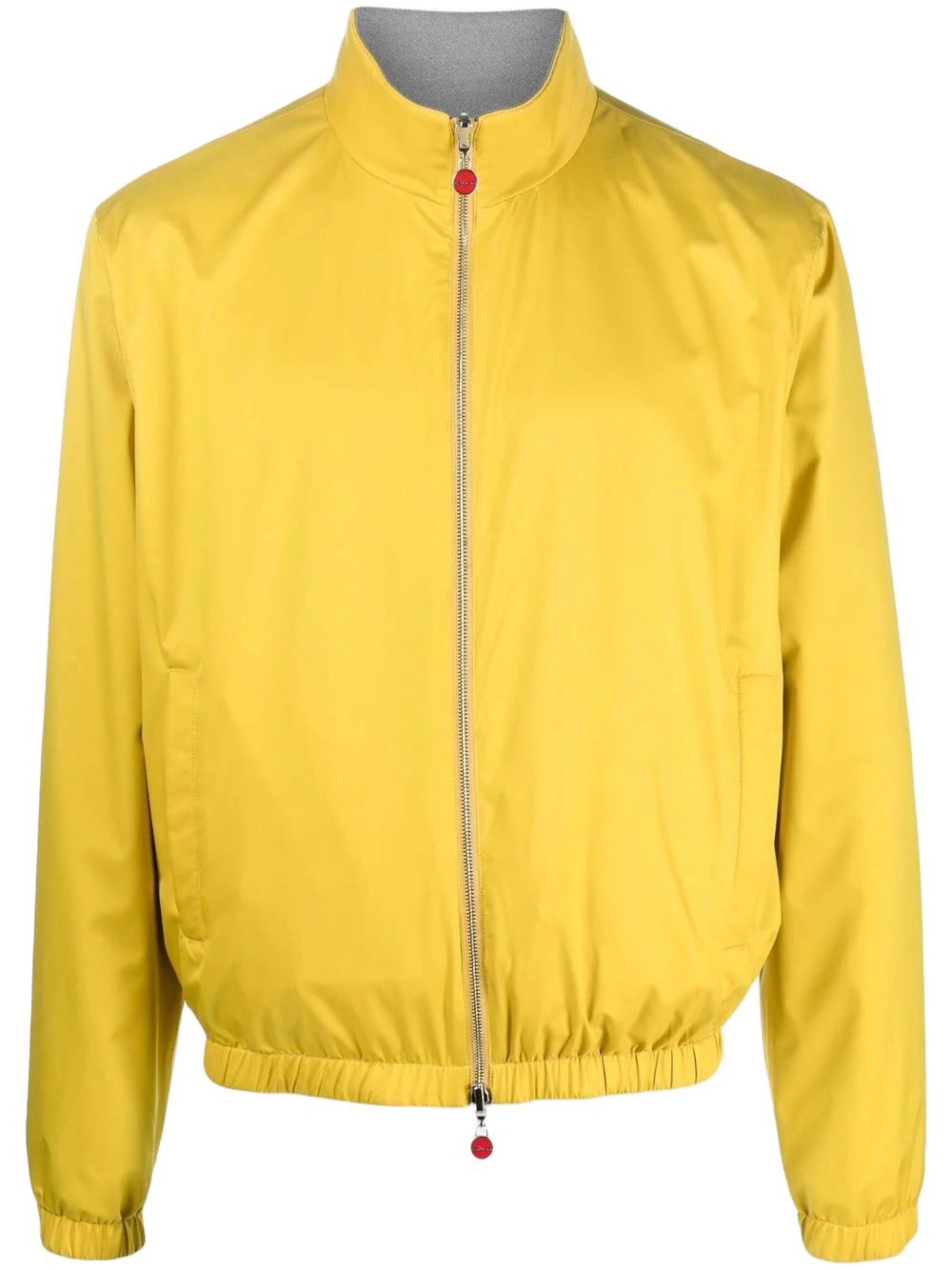 Kiton Funnel Neck Bomber Jacket — Yellow
