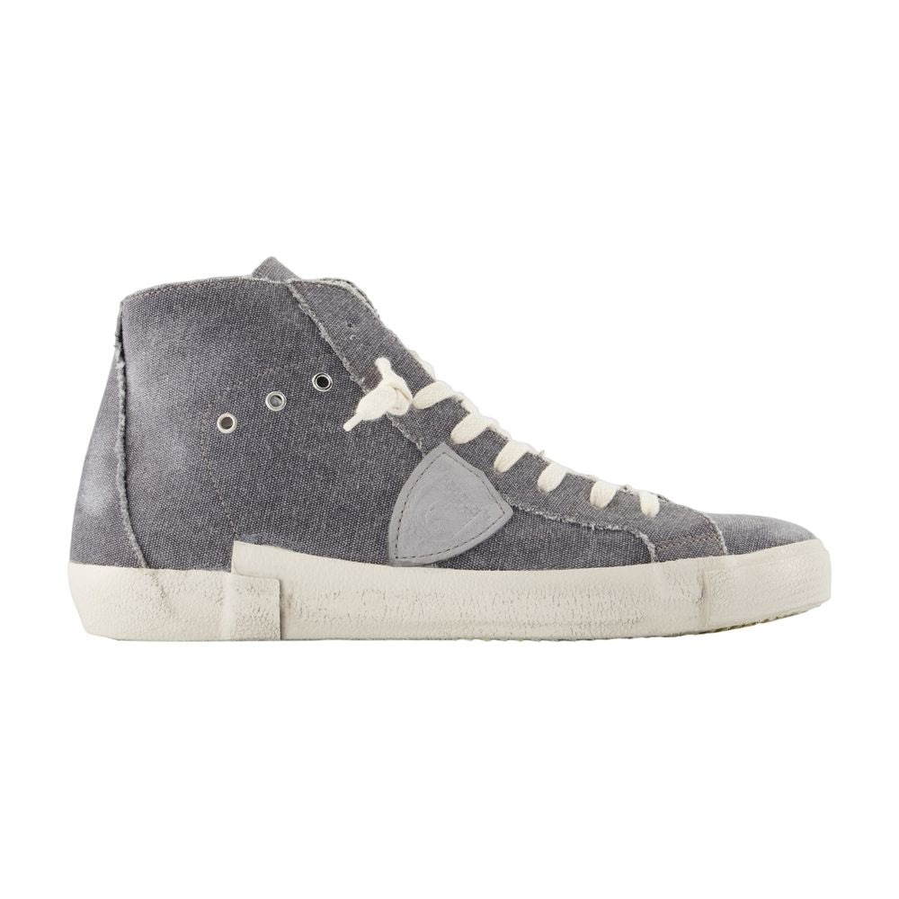 Philippe Model PRSX High-Top Sneaker — Gray