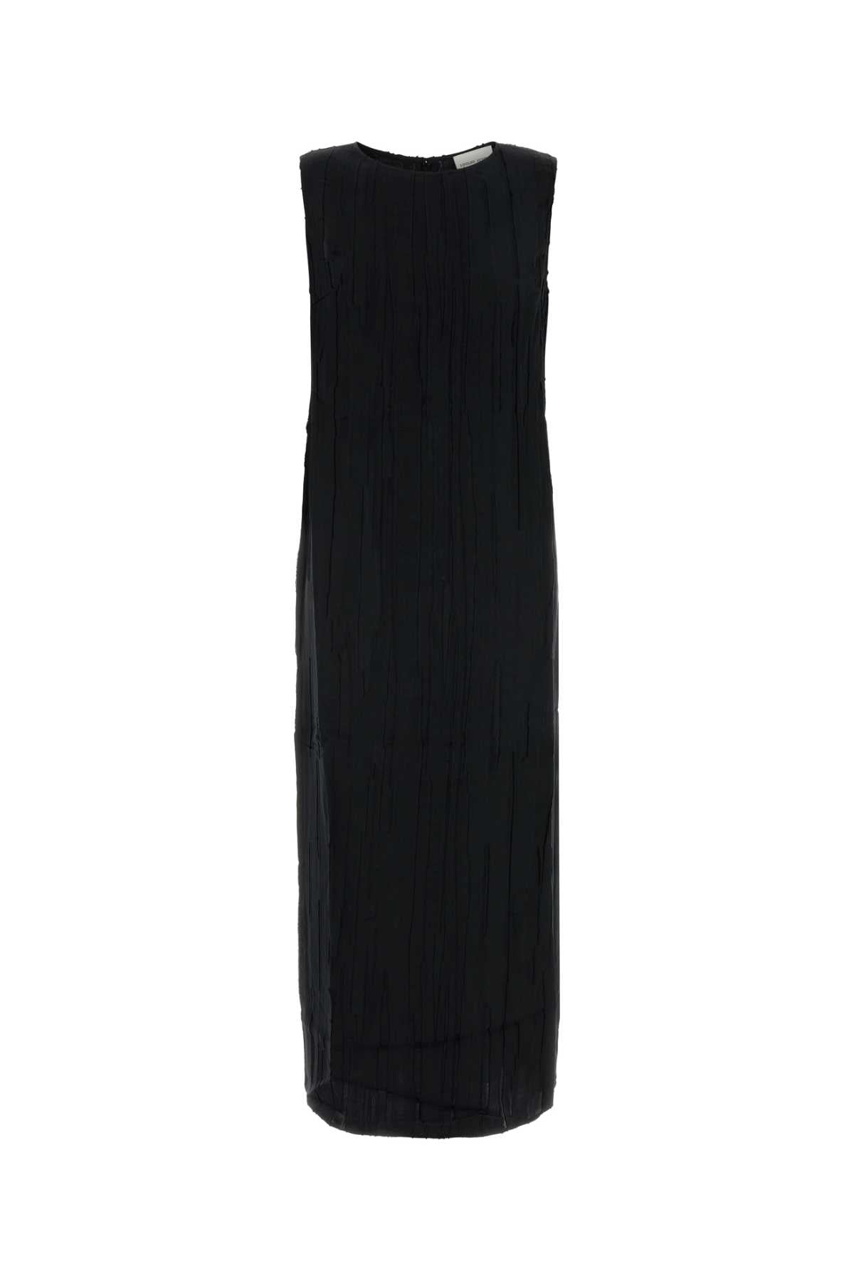 Loulou De Saison Silk-Cotton Blend Dress — Black