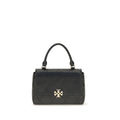 Tory Burch Charlie Top Handle Bag — Black