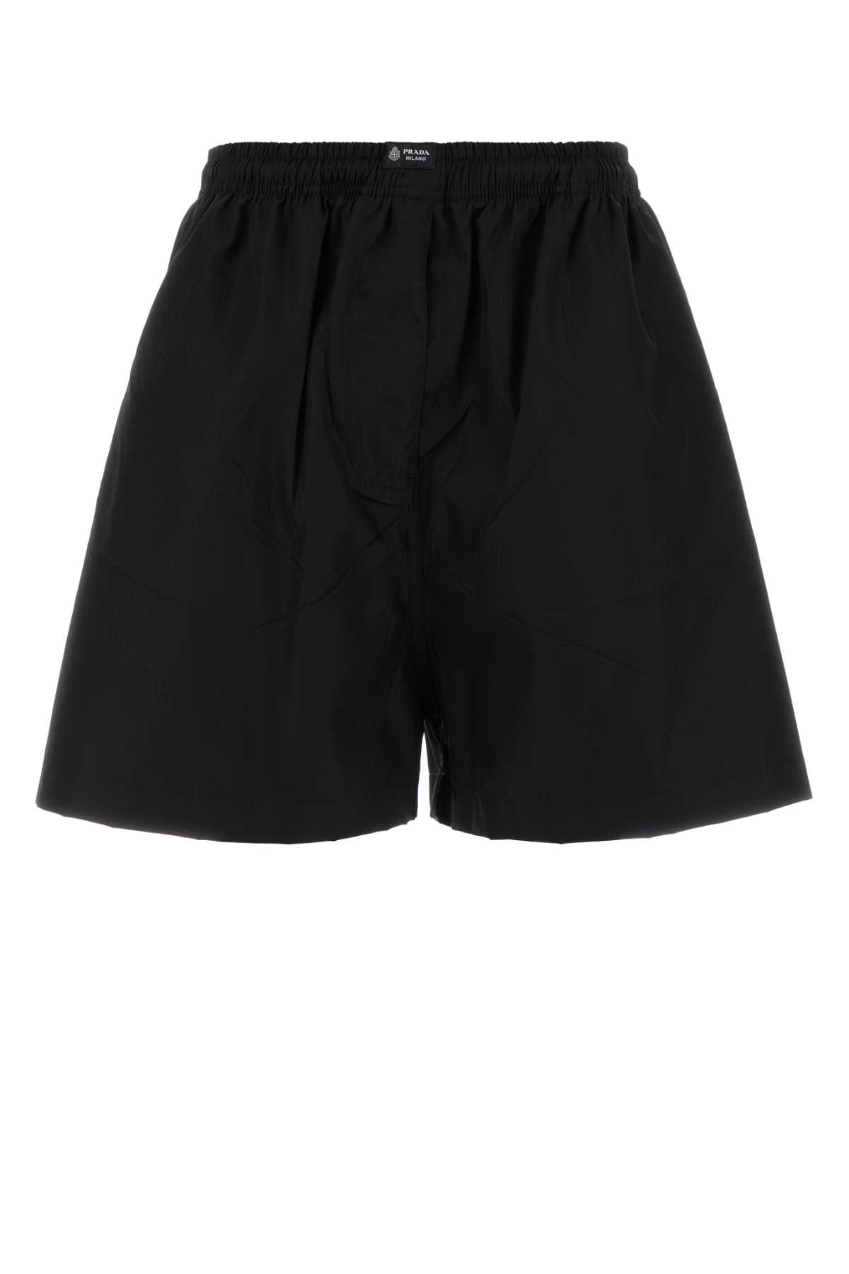 Prada Re-Nylon Bermudas — Black