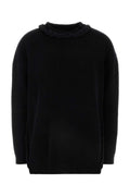 Valentino Garavani Virgin Wool Crew Neck Sweater — Black
