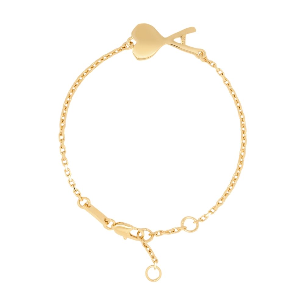 AMI Paris Hammered Bracelet — Gold