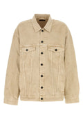 Balenciaga Cotton Denim Jacket — Beige