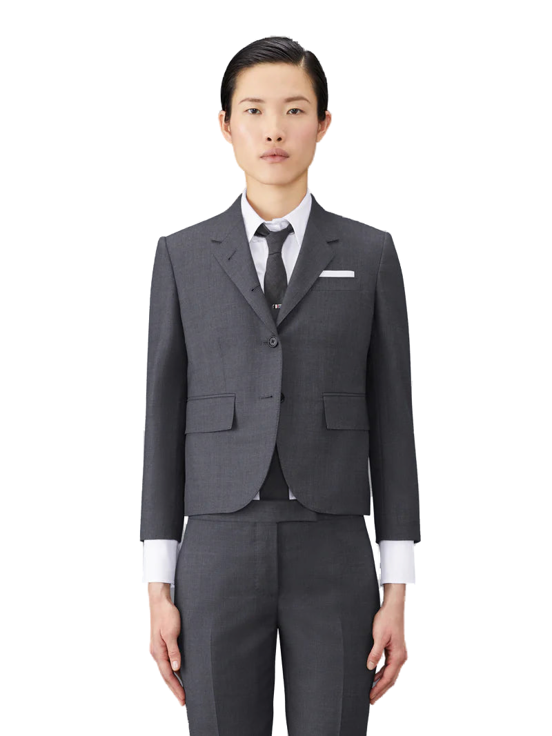 Thom Browne High Armhole Blazer — Gray