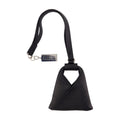 MM6 Maison Margiela Textured Calfskin Japanese Charm Mini Bag — Black