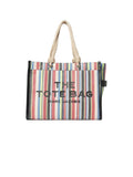 Marc Jacobs Striped Canvas Tote Bag — Multicolor