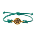 Versace Logo Charm Bracelet — Green
