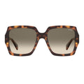 Moschino Tortoiseshell Square Full Rim Sunglasses — Brown