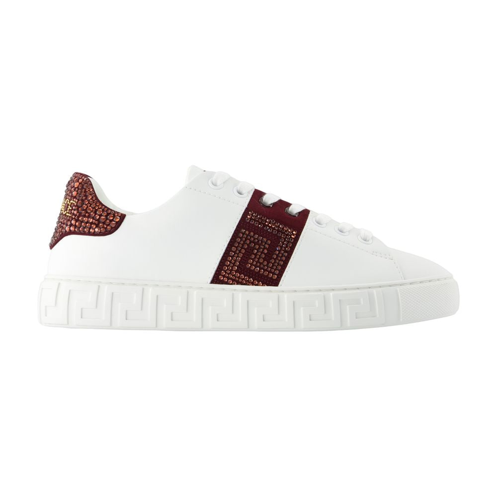 Versace Hotfix Canvas Sneaker — White