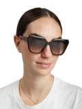 Furla SFU978 Oversized Square-Frame Sunglasses — Brown