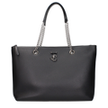 Jimmy Choo Logo-Embellished Leather Shoulder Bag — Black