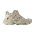 Balenciaga Leather Runner Sneaker — Beige