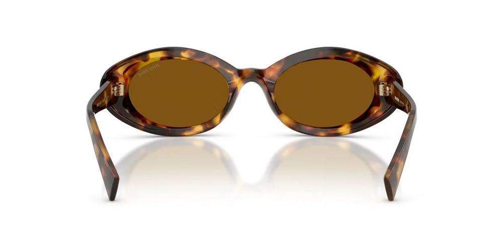 Miu Miu 0MU Gafas de sol de acetato de carey — Marrón