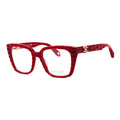 Roberto Cavalli VRC106V09EZ Quilted Square Full Rim Eyeglasses — Red