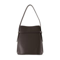 Toteme Belted Leather Bucket Bag — Black