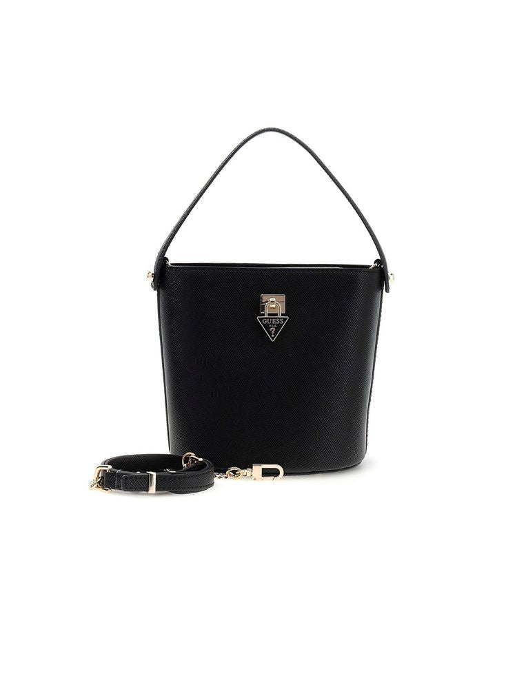 Guess Patsie Bucket Bag — Black