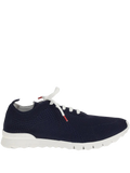 Kiton Knitted-Upper Sneaker — Navy