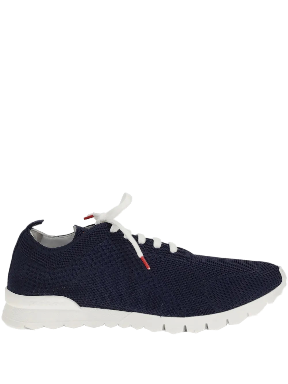 Kiton Knitted-Upper Sneaker — Navy
