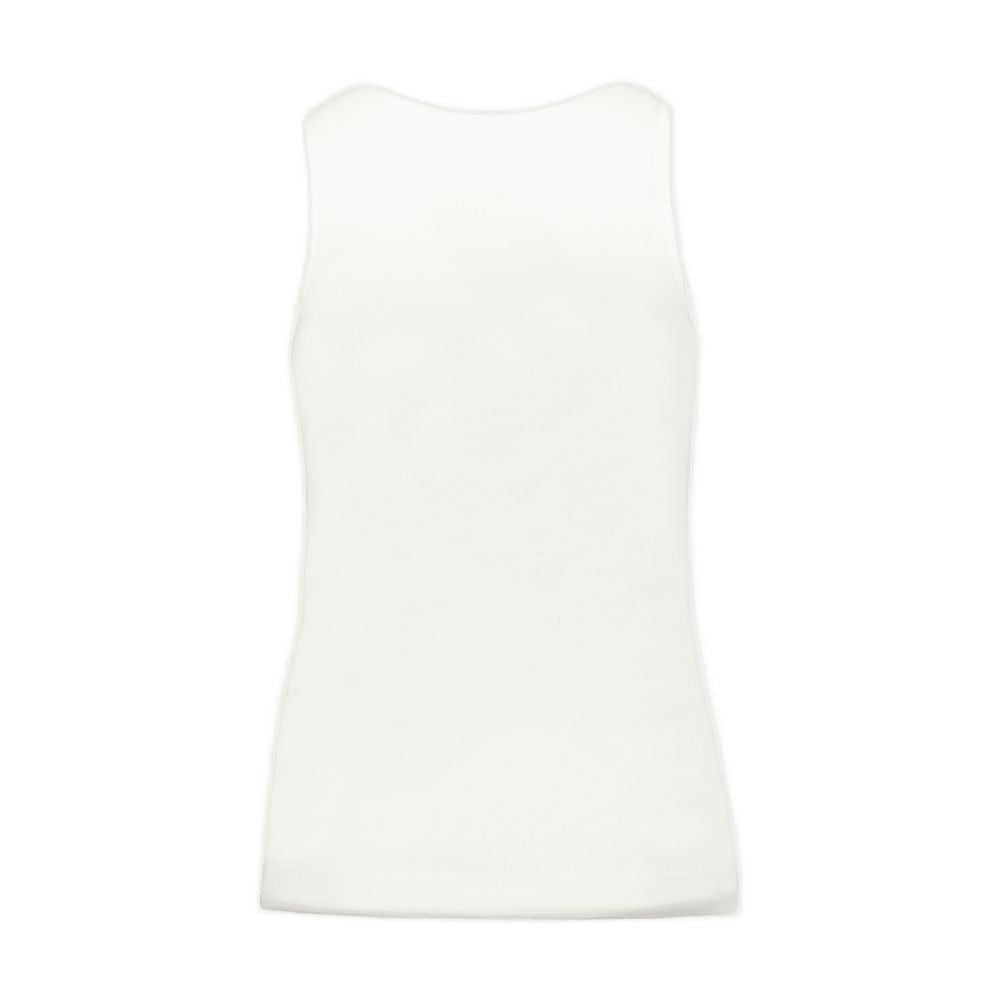Simone Rocha Ruffle-Trim Cotton Tank Top — White