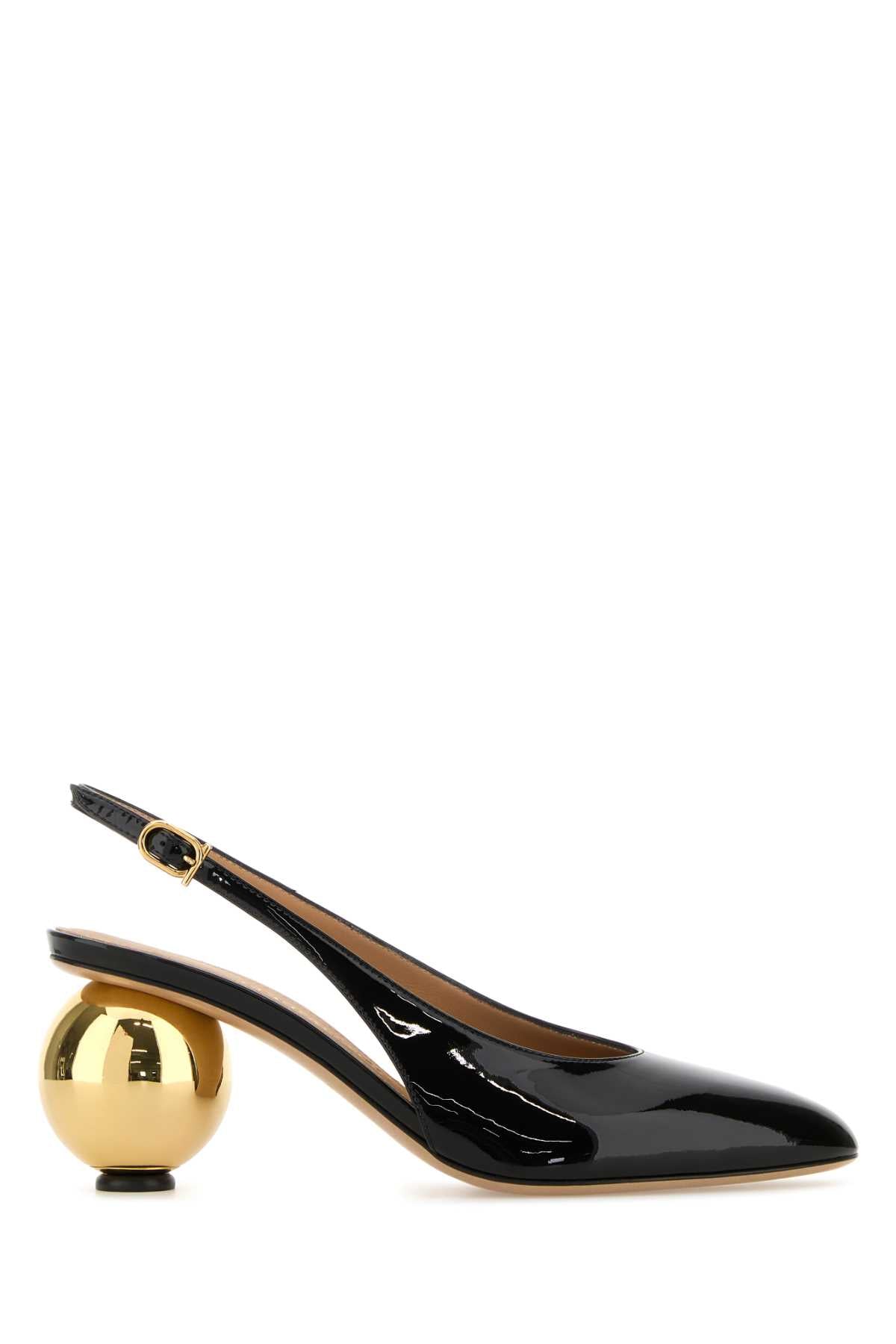 Ferragamo Nerobiscotto Heel — Black
