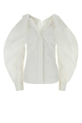 Givenchy Puff-Sleeve Cotton Shirt — White