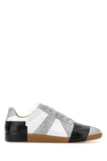 Maison Margiela Colour-Block Leather Sneaker — White