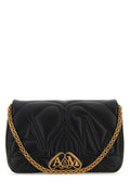 Alexander McQueen Quilted Leather Shoulder Bag — Black