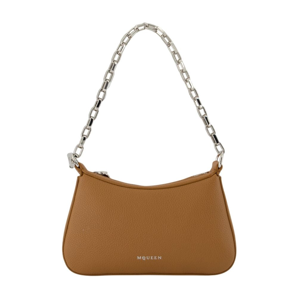 Alexander McQueen T Bar Mini Shoulder Bag — Brown