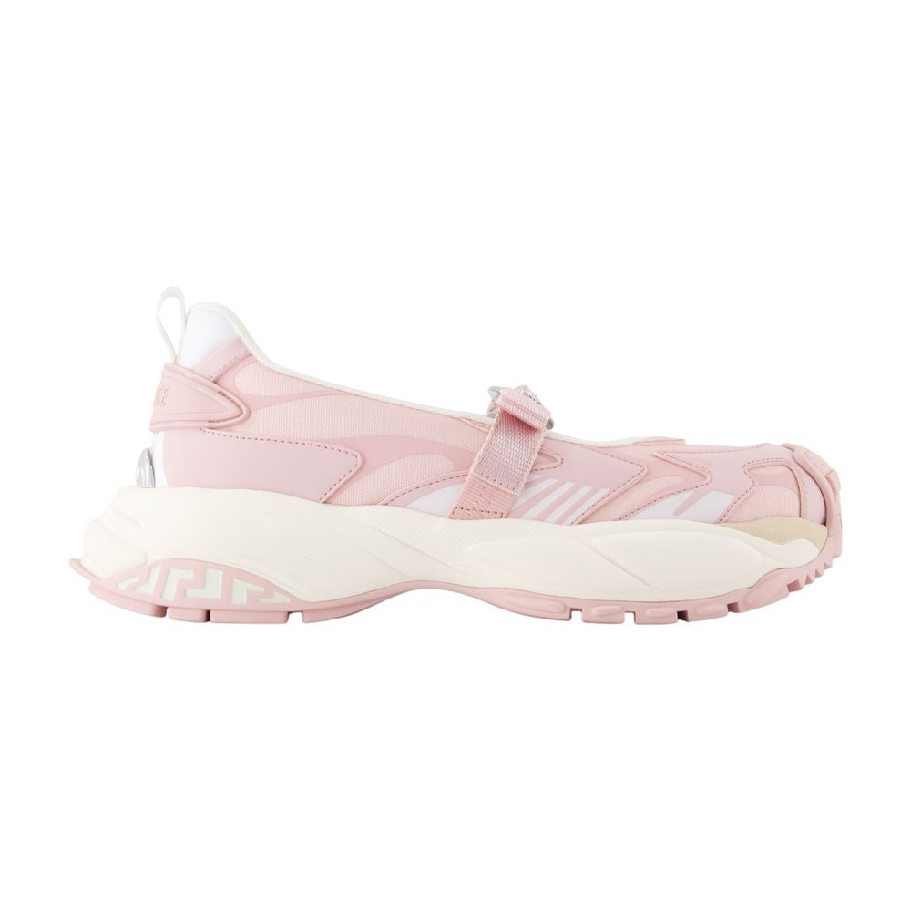 Versace Mary Jane Sneaker Flat — Pink