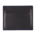 Ader Error Leather with Contrast Stitching Card Case — Black