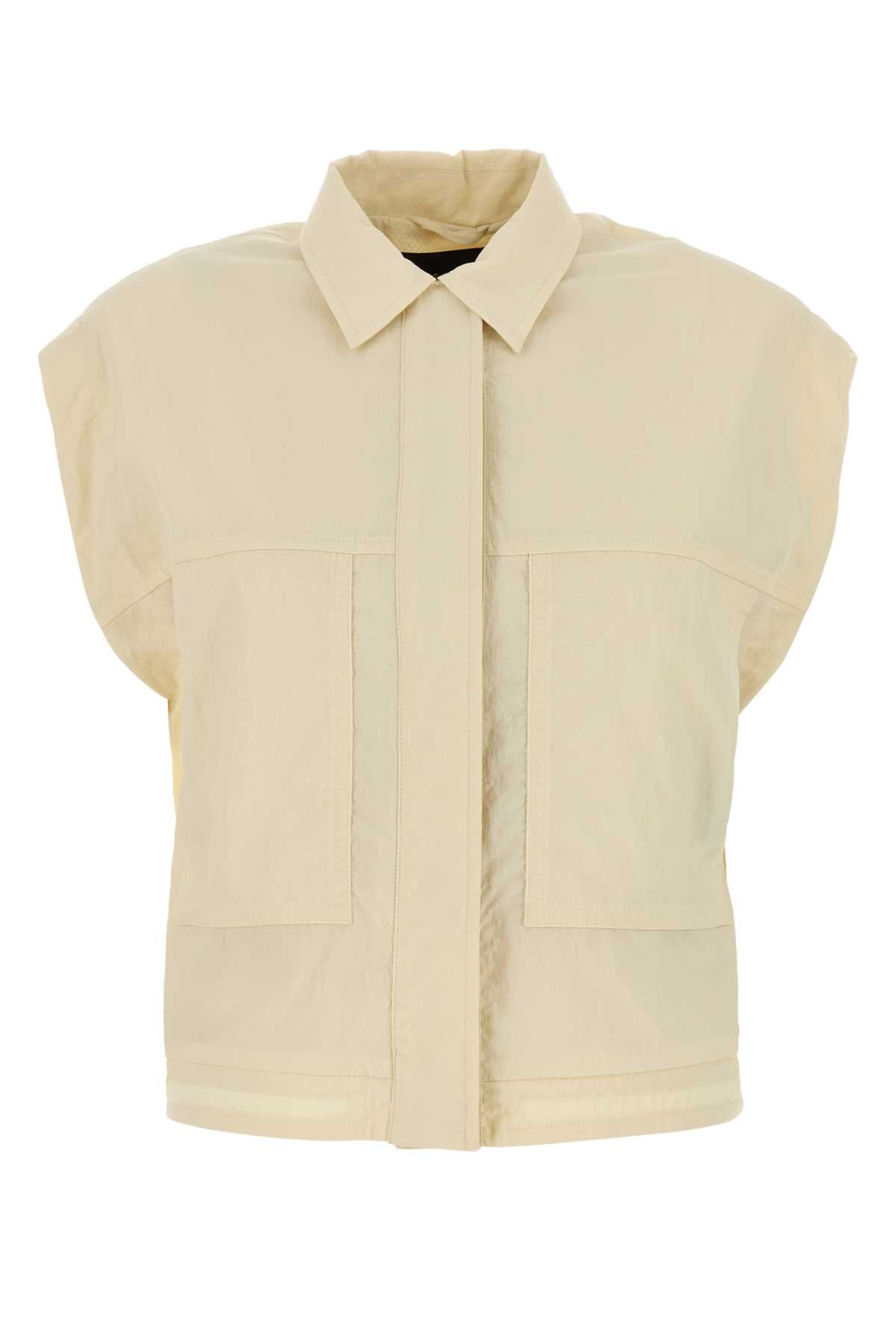 Herno Nylon Gilet Jacket — Beige