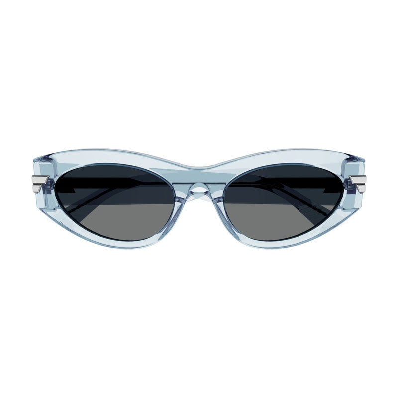 Bottega Veneta BV1189S003 Cat-eye Crystal Sunglasses — Blue