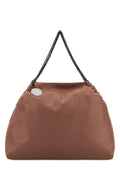 Stella McCartney Ruched Suede Shoulder Bag — Brown